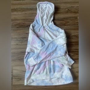 Hollister Tie Dye Zip Up Hoodie Size S